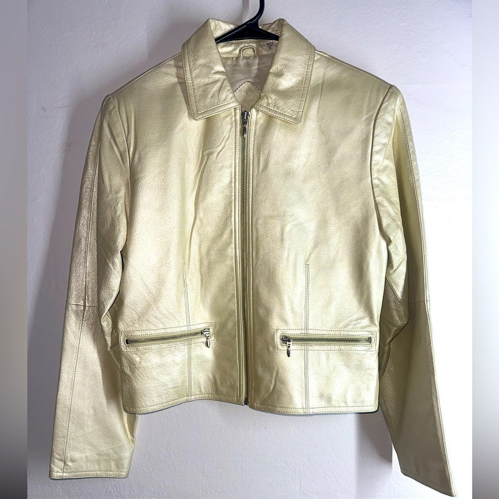 Preston & York Leather jacket Cream-Small